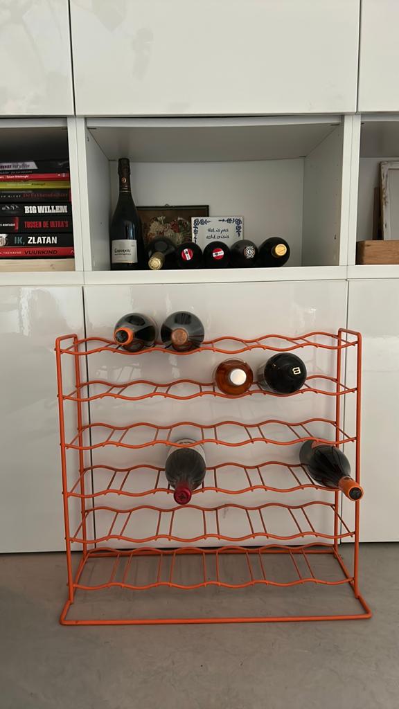 Tomado retro / vintage wijnrek, Ophalen, Zo goed als nieuw, Metaal, Minder dan 50 cm