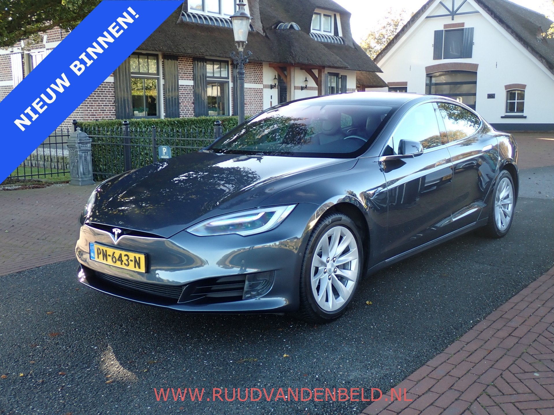 Tesla Model S 75 89%SOH AUTOPILOT / CCS / PANODAK / PREMIUM, Achterwielaandrijving, Gebruikt, Zwart, 442 km