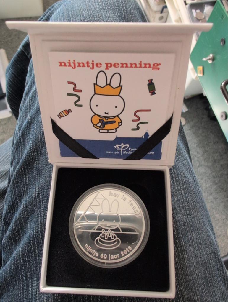 Nijntje penning 1 oz sterling zilver. Oplage slechts 500 st, Postzegels en Munten, Munten | Nederland, Setje, Koningin Beatrix