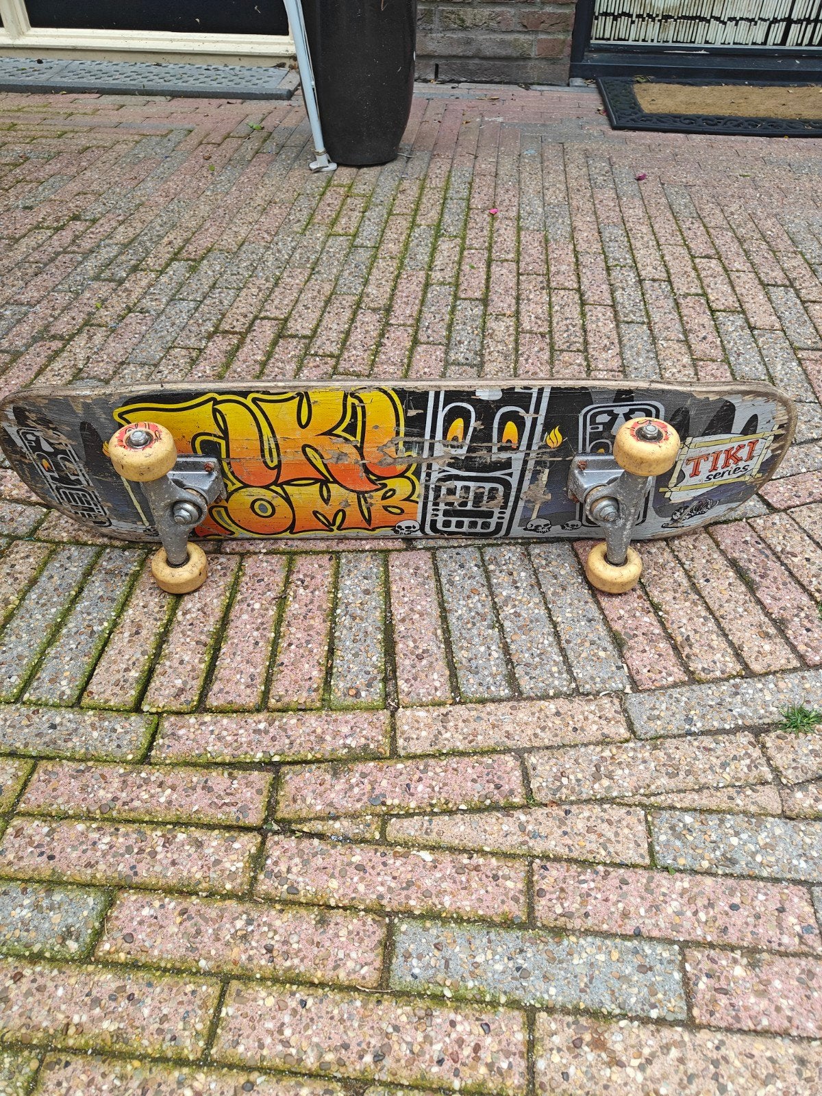 Gebruikt Skateboard met Graffiti Design, Sport en Fitness, Skateboarden, Ophalen, Gebruikt, Skateboard
