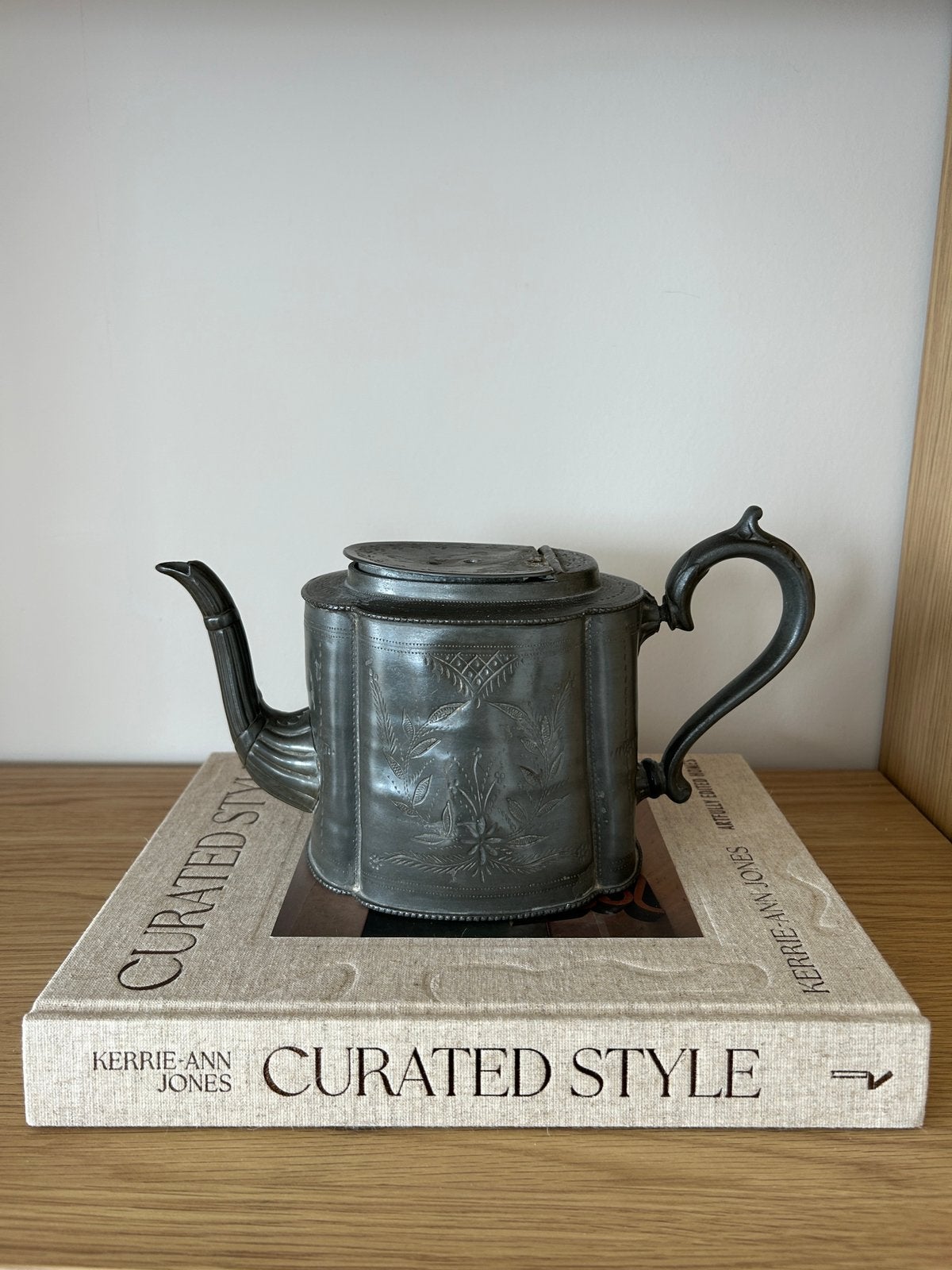 Antieke Engelse Britannia Metal theepot | Victoriaanse stijl, Ophalen of Verzenden