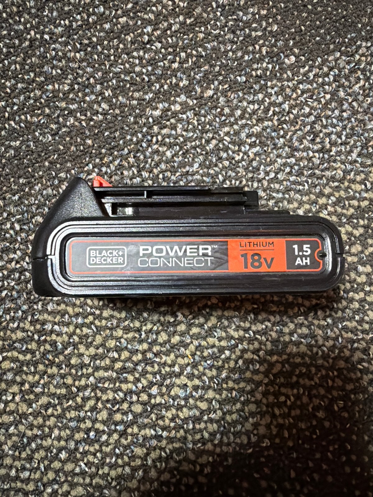 Black+Decker 18V 1.5Ah Accu (defect), Ophalen of Verzenden, Zo goed als nieuw