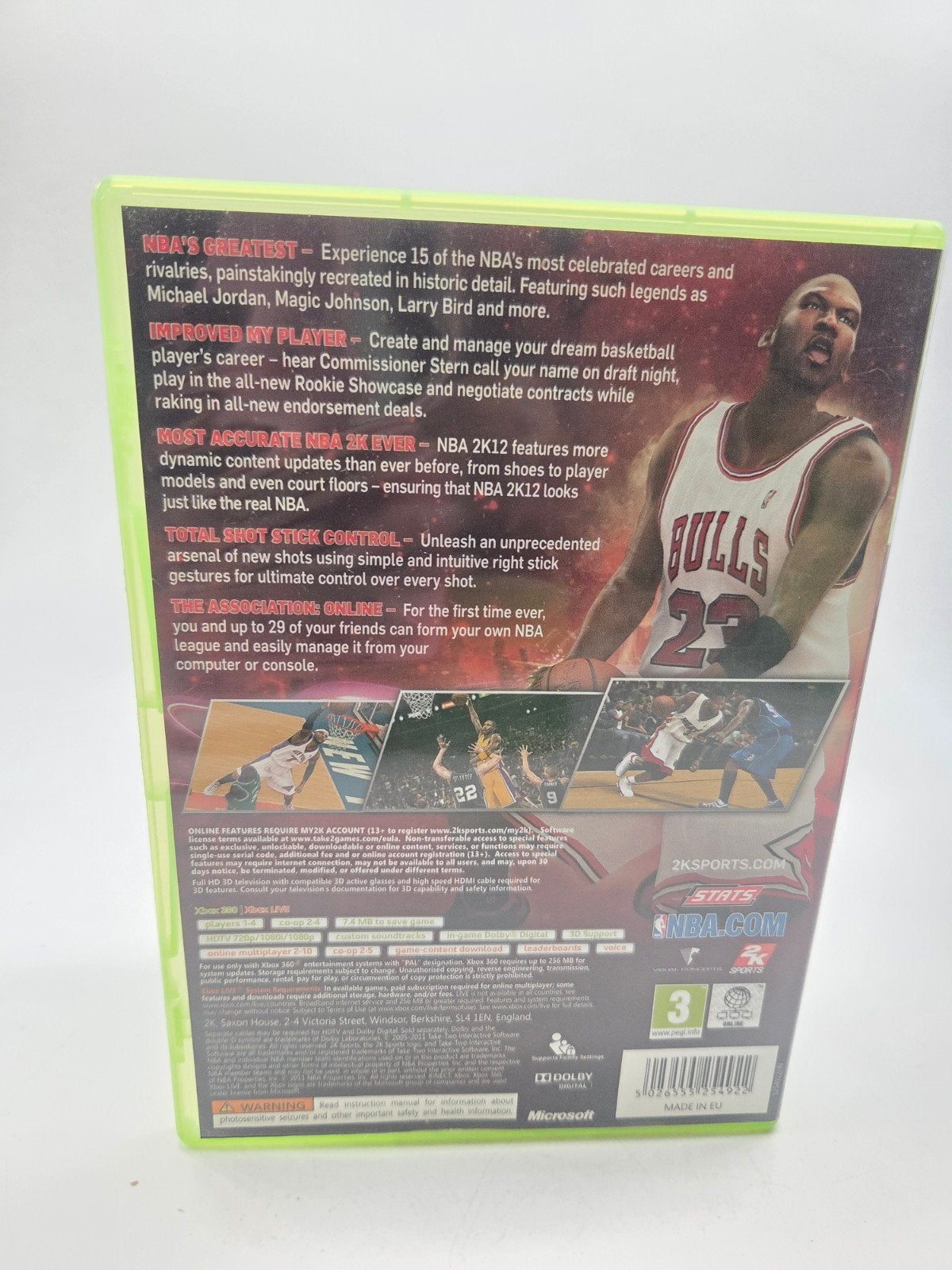 NBA 2K12 Xbox 360 - Basketbalgame met Michael Jordan, Online, Gebruikt, Info@2ksports.com, 2K Sports, 24 Victoria Street, Windsor, Berkshire, SL4 1HE, England
