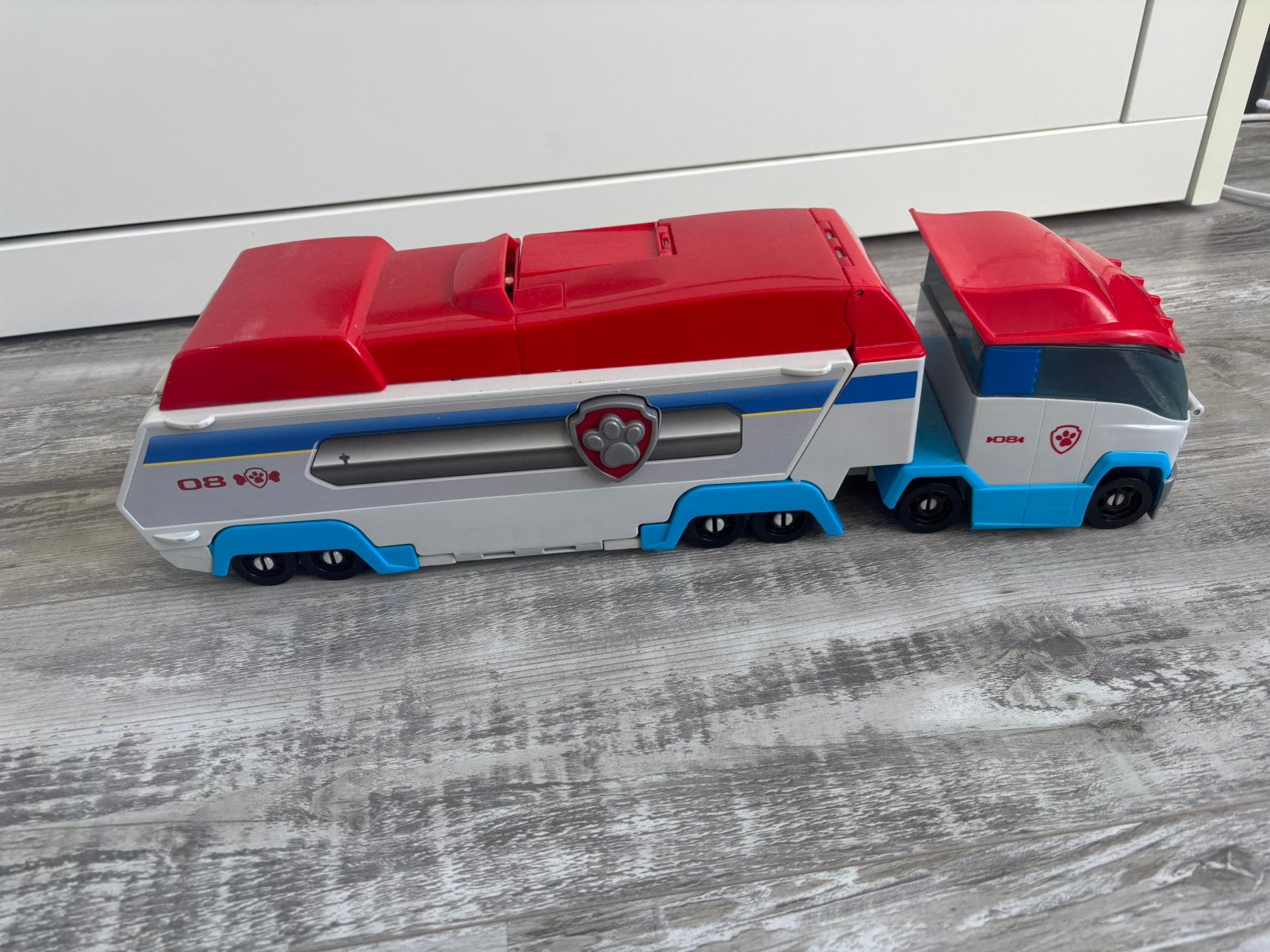 Paw Patrol bus, Ophalen, Gebruikt