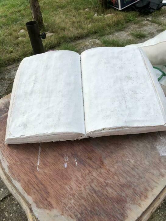 Boek van gips,, Overige materialen, Ophalen of Verzenden, Wit, Landelijk
