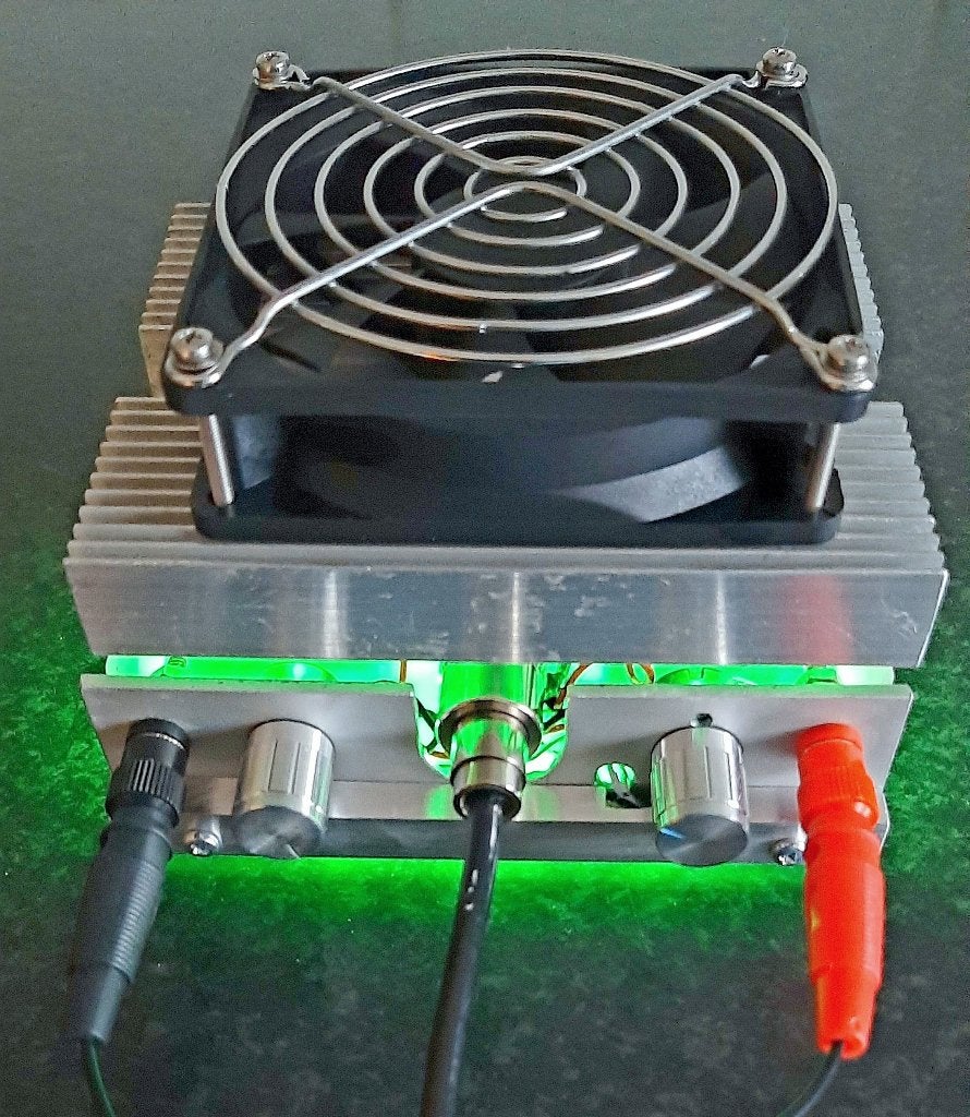100 Watt 50 Ohm Dummy Load schakelt ventilator in bij 40C, Ophalen of Verzenden, Zo goed als nieuw, Zender