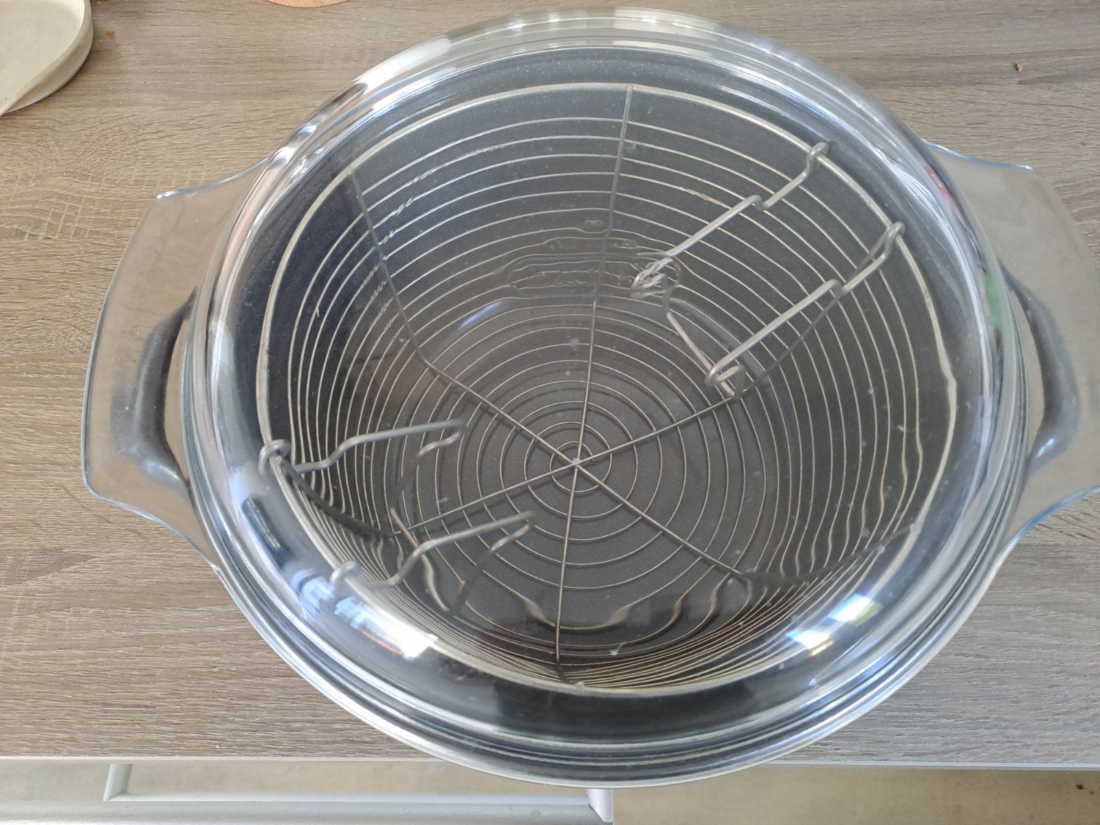 Friteuse met mandje en glazen deksel - AH merk, Witgoed en Apparatuur, 2 tot 3 liter, Ophalen of Verzenden, Gebruikt, Uitneembare binnenpan