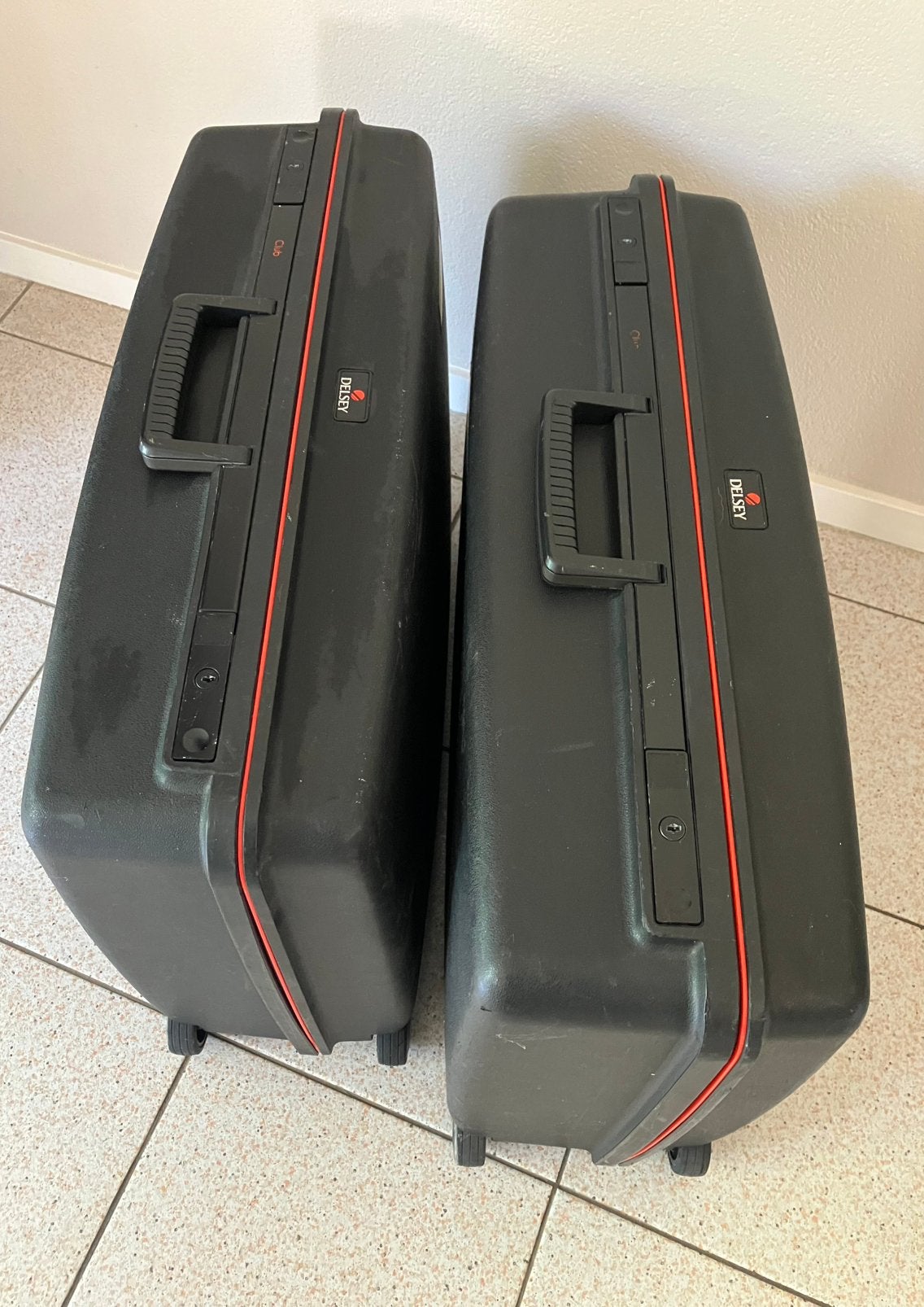 Delsey kofferset, Gebruikt, Hard kunststof, 45 tot 55 cm, Ophalen