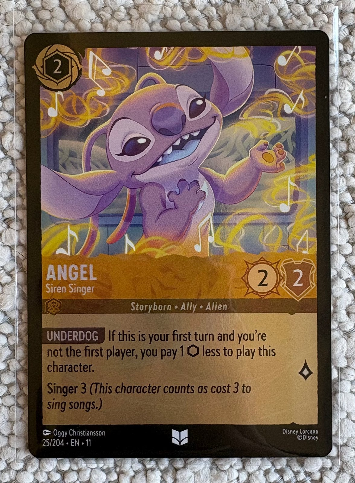 Lorcana Winterspell: Angel Siren Singer Foil [25/204], Ophalen of Verzenden, Nieuw, Losse kaart, Foil