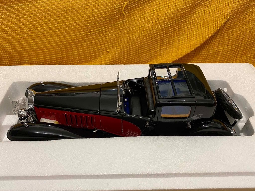 Bauer Bugatti Royale coupe de ville red black 1:18, Hobby en Vrije tijd, Ophalen of Verzenden, Nieuw, Auto, Overige merken