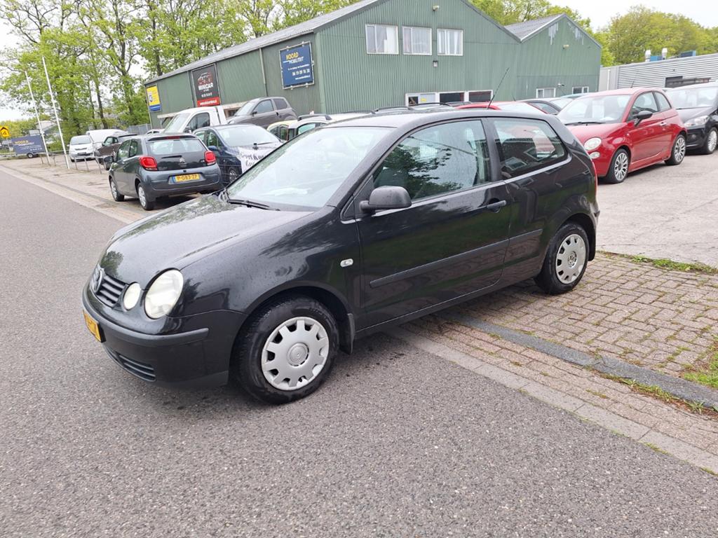 Volkswagen Polo 1.4 55KW 2003 Zwart, Voorwielaandrijving, 4 cilinders, Zwart, Origineel Nederlands