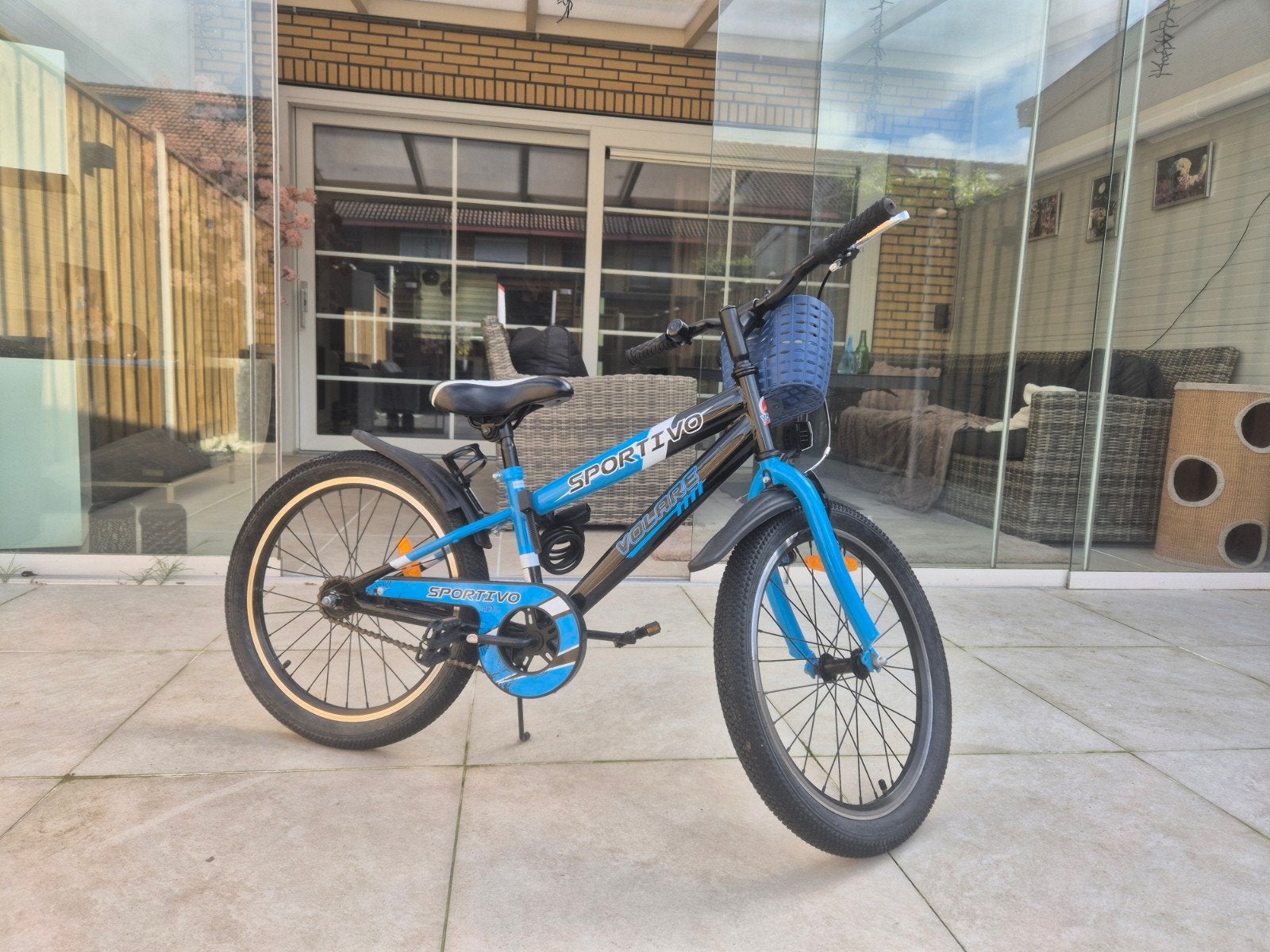 Mooie Volare Sportivo Kinderfiets 20 inch Zwart/Blauw, Fietsen en Brommers, Ophalen, 16 tot 20 inch, Velgrem, Volare