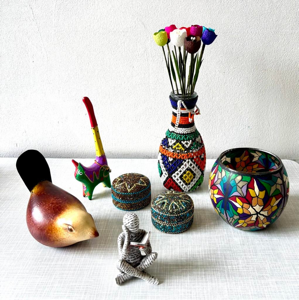 Diverse items 7 x met gezellige kleuren in 1 koop, Ophalen of Verzenden, Zo goed als nieuw