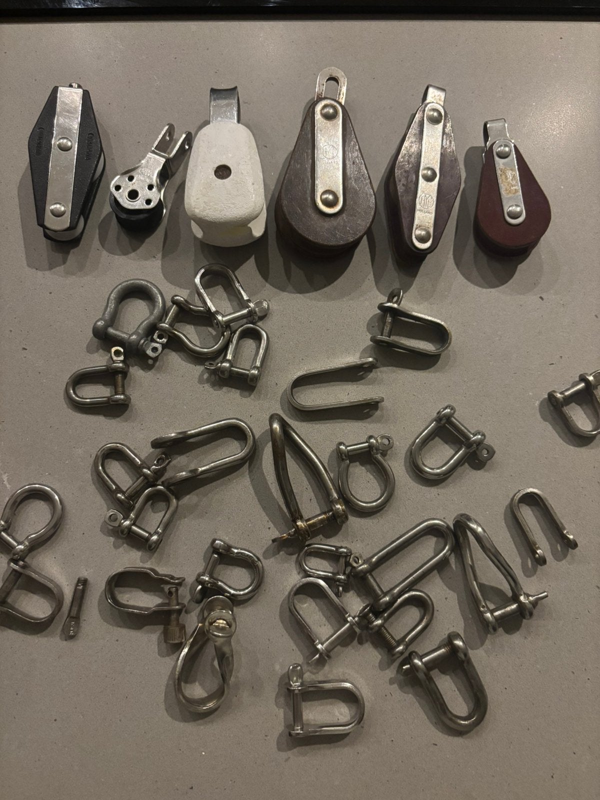 Scheepsbeslag harp blok borstbout, Ophalen of Verzenden, Gebruikt, Lijn of Blok