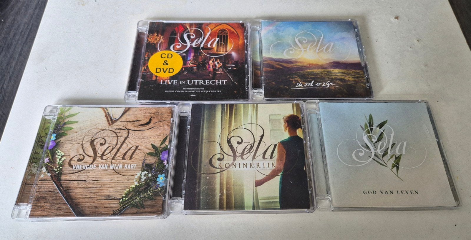 Sela CD collectie: Live, Vrede, Koninkrijk, God van Leven, Overige genres, Ophalen of Verzenden, Album, Gebruikt