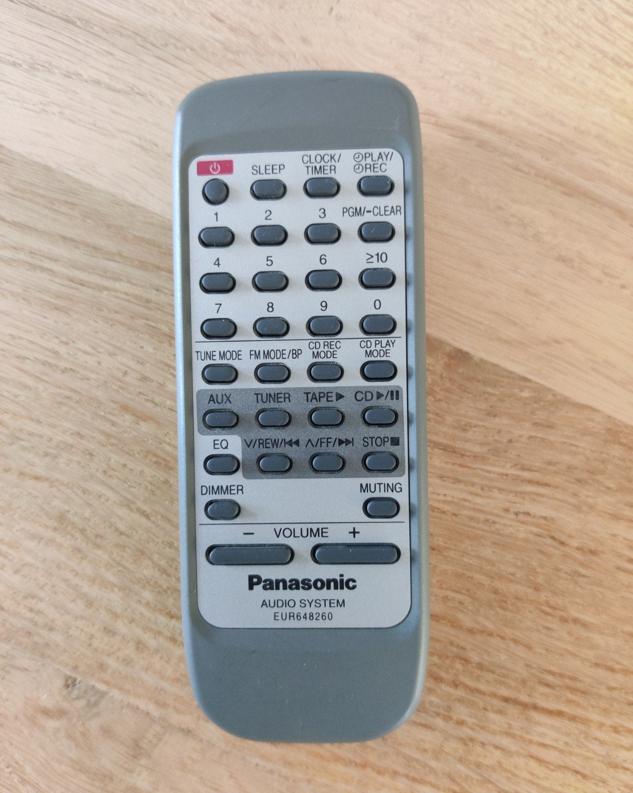 Panasonic Audio Systeem Afstandsbediening EUR648260, Ophalen of Verzenden, Zo goed als nieuw, Origineel