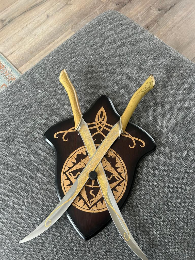 Lord Of The Rings Legolas zwaarden replica, Verzamelen, Lord of the Rings, Ophalen of Verzenden, Gebruikt, Replica