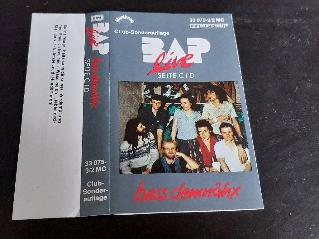 BAP - LIVE - BESS DEMNÄHX (CLUB SONDERAUFLAGE) (MC), 1 bandje, Ophalen of Verzenden, Zo goed als nieuw, Origineel