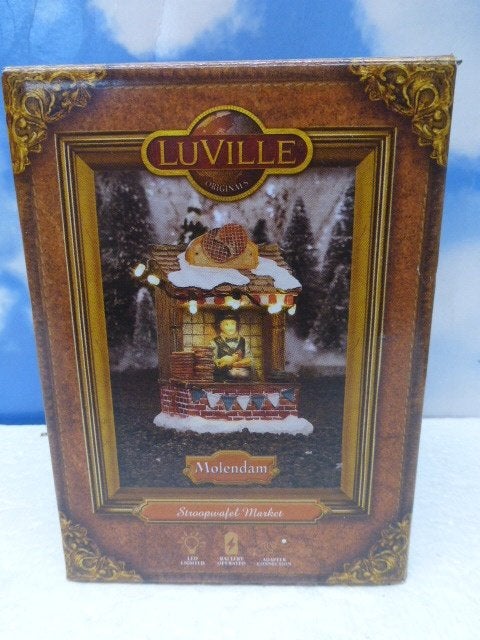 luville Stroopwafel market kraam kerstdorp kersthuisje kerst, Ophalen of Verzenden