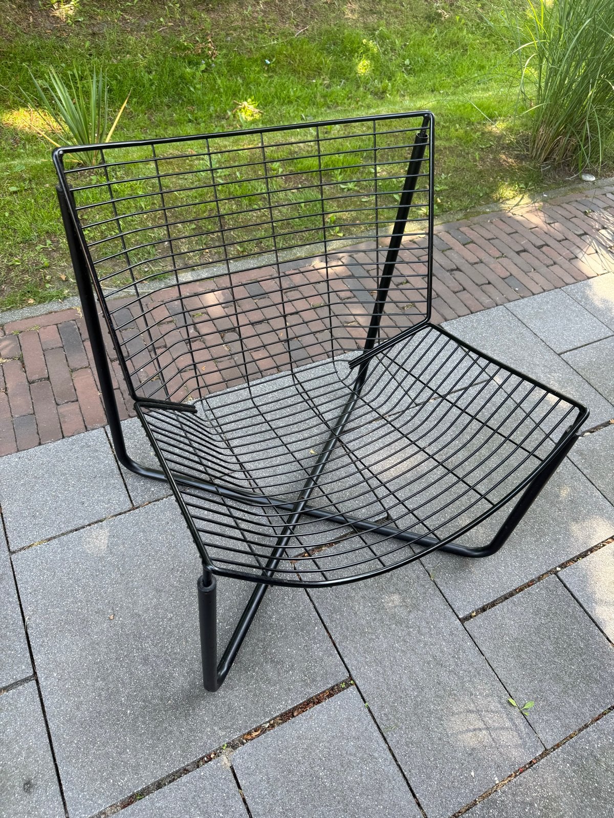 IKEA Jarpen stoel - Zwart metalen draadstoel