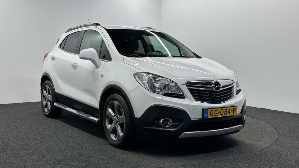 Opel Mokka 1.4 T Cosmo TREKHAAK NAVIGATIE LEER ECC CRUISE LM, Euro 5, 15 km/l, Gebruikt, Zwart