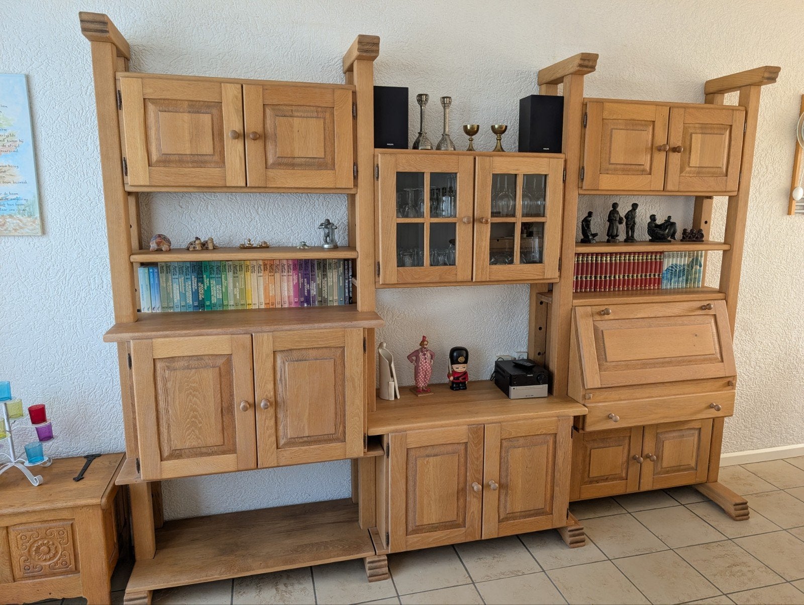 Gratis eikenhouten kast (BxDxH = 280x50x210), Ophalen, 200 cm of meer, Eikenhout, Landelijk
