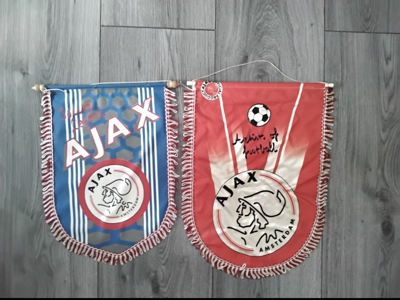 2 grote ajax vanen, Verzamelen, Ophalen of Verzenden, Zo goed als nieuw, Ajax