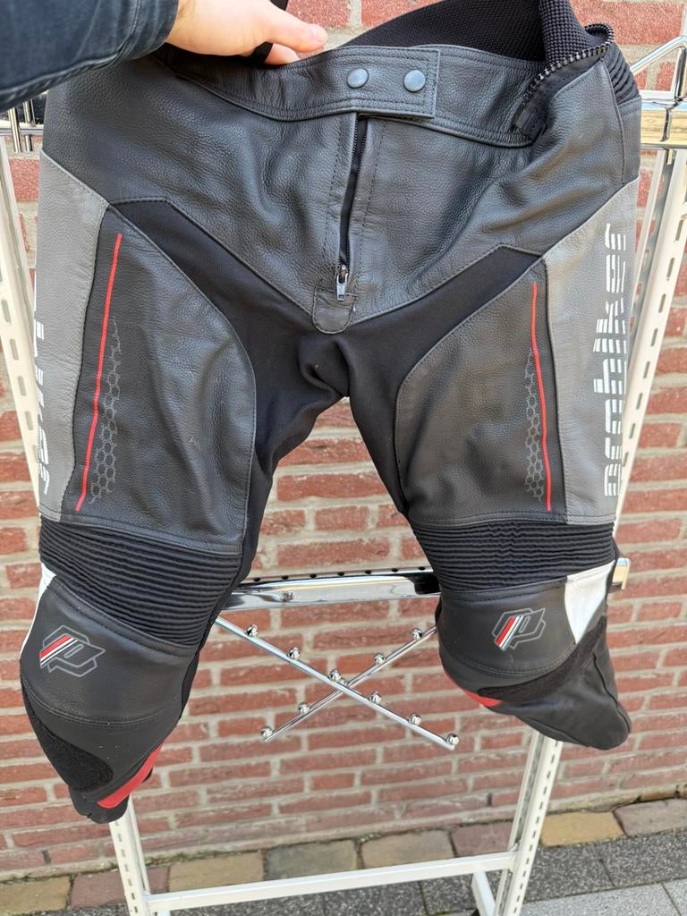 Probiker dames leren broek maat 18 / 38 ZGAN, Ophalen of Verzenden, Tweedehands, Dames, Broek | leer