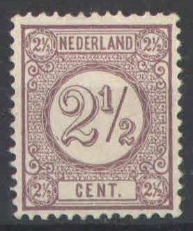 Nederland NVPH nr 33a postfris Cijfer 1894, Ophalen of Verzenden, T/m 1940, Postfris