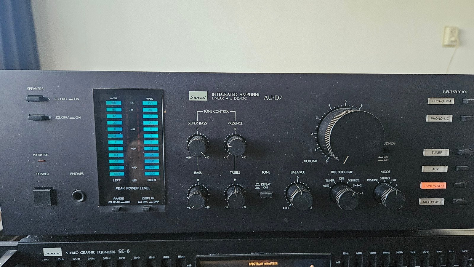 Sansui AU-D7 Geïntegreerde Versterker - lees beschrijving, Overige merken, Gebruikt, Ophalen of Verzenden, 120 watt of meer