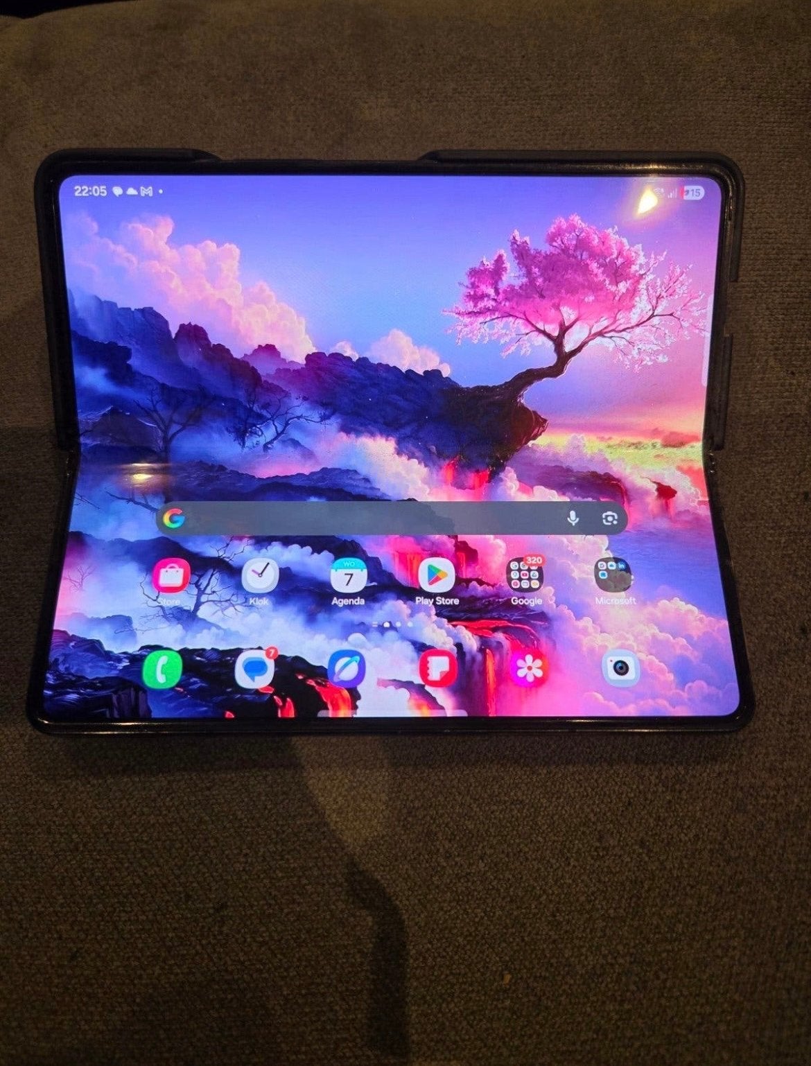 Samsung Galaxy Z Fold 4 256GB Phantom Black, Telecommunicatie, Zwart, Touchscreen, Ophalen of Verzenden, Zo goed als nieuw