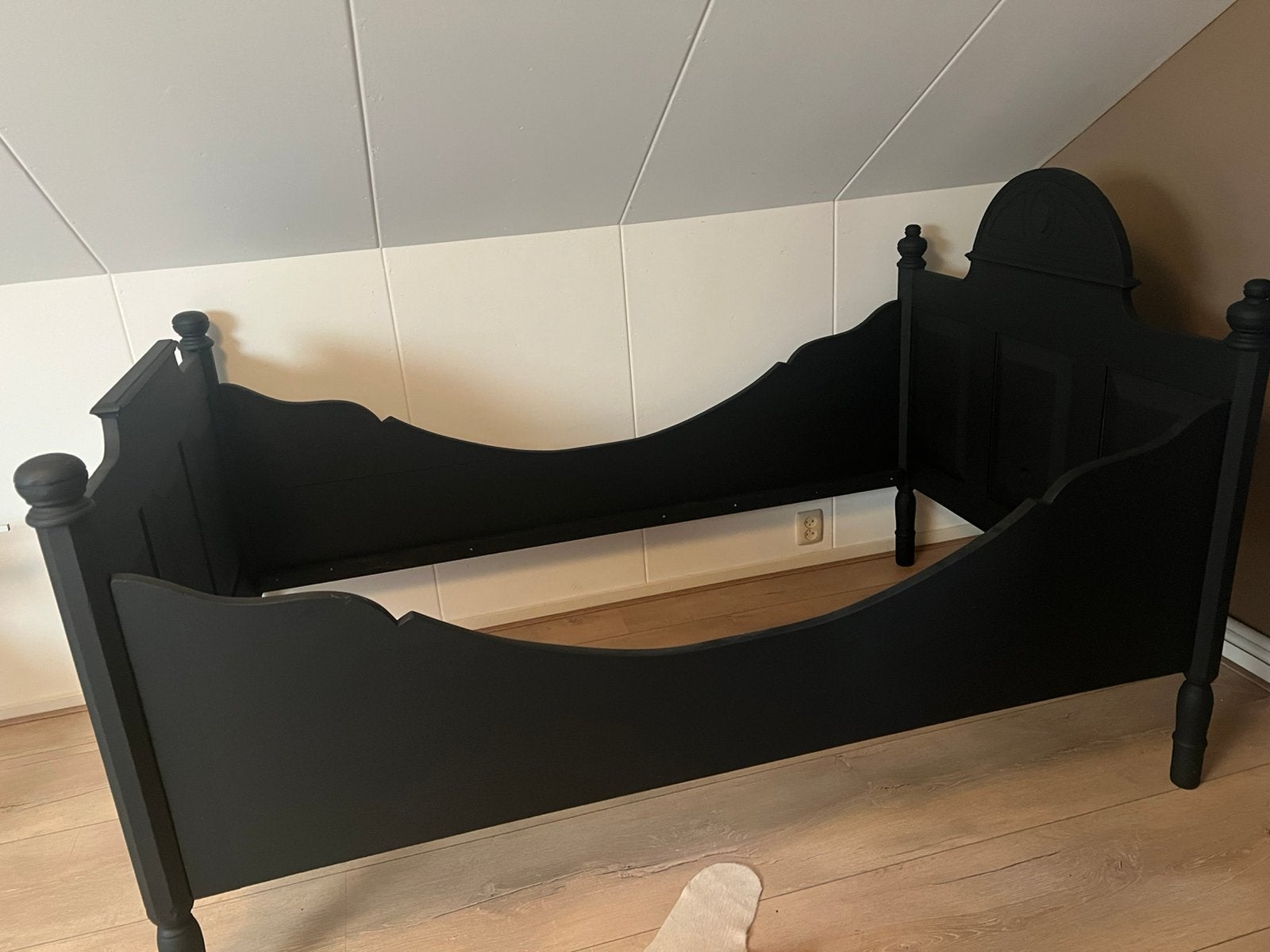 Mooie oude twijfelaar, Huis en Inrichting, Slaapkamer | Bedden, Ophalen, Gebruikt, Twijfelaar, 120 cm