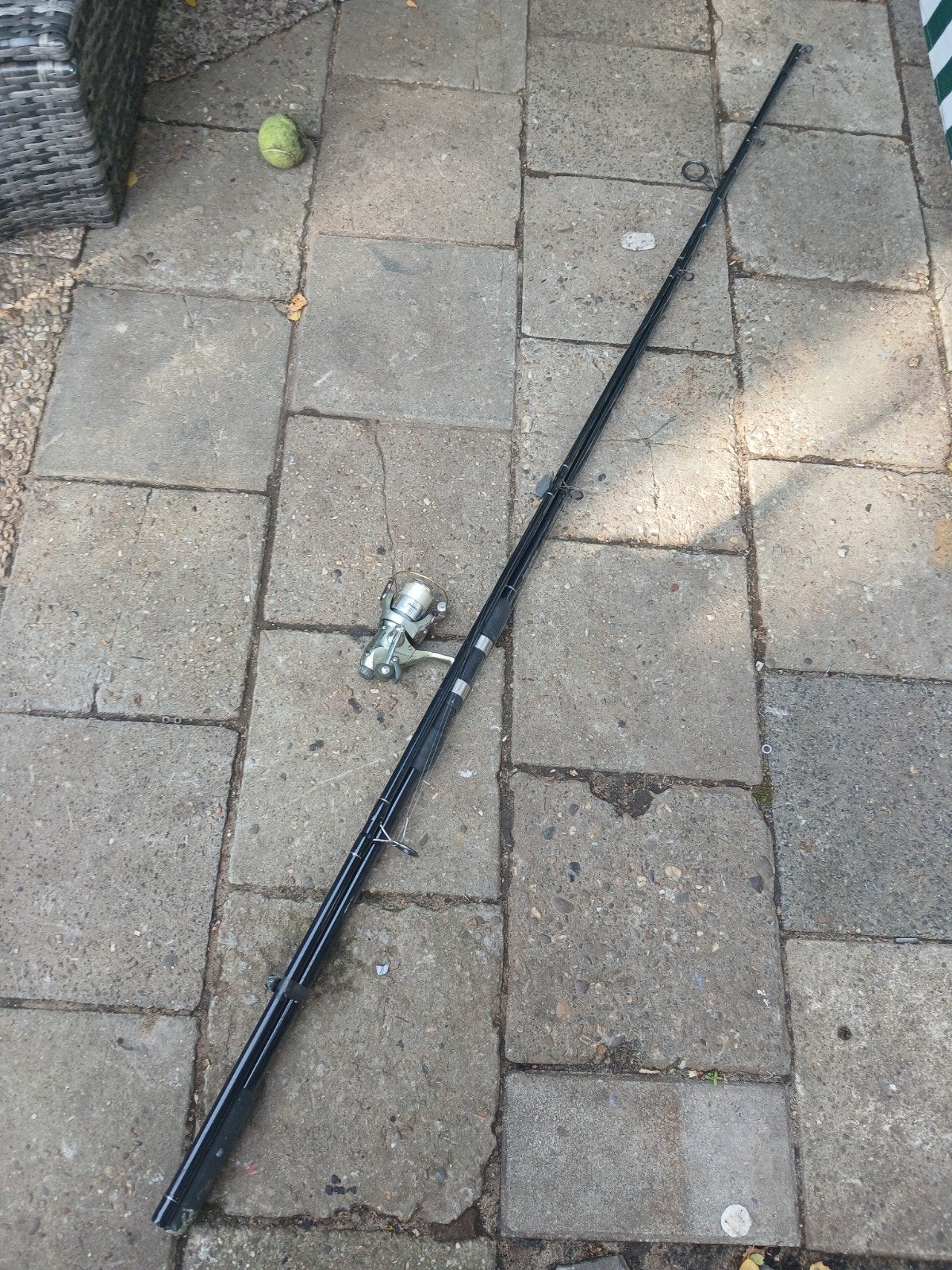 Vishengel met molen - Okuma, Ophalen of Verzenden, Gebruikt, Complete hengel
