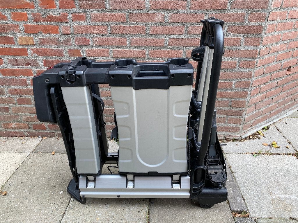 Thule EasyFold XT 3 934 trekhaak fietsendrager, Ophalen, Zo goed als nieuw, Achterklepdrager