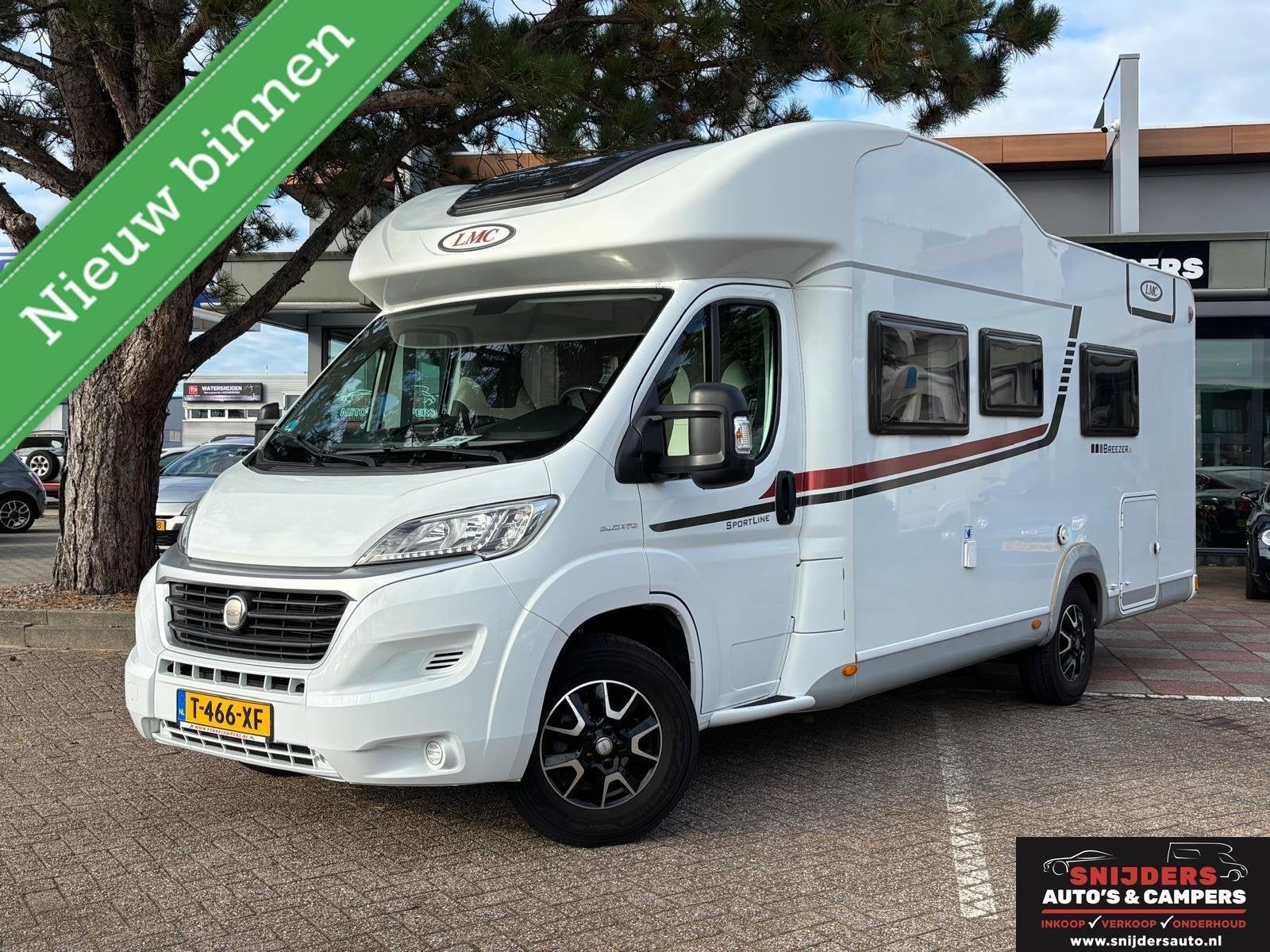 Lmc H747 Enkele bedden en een hefbed bearlock, camera, Caravans en Kamperen, 7 tot 8 meter, Bedrijf, Airconditioning, Half-integraal