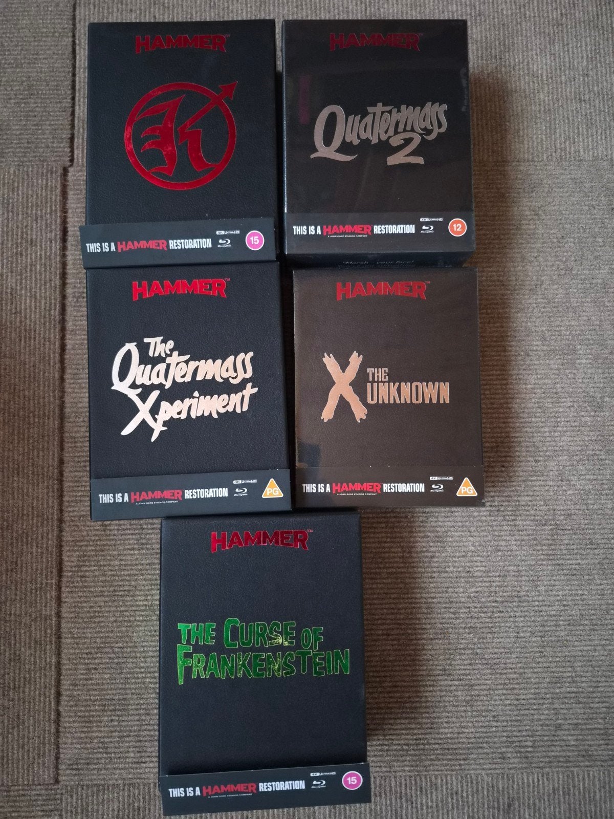 Hammer horror 4K Bluray boxen, Cd's en Dvd's, Verzenden, Zo goed als nieuw, Horror