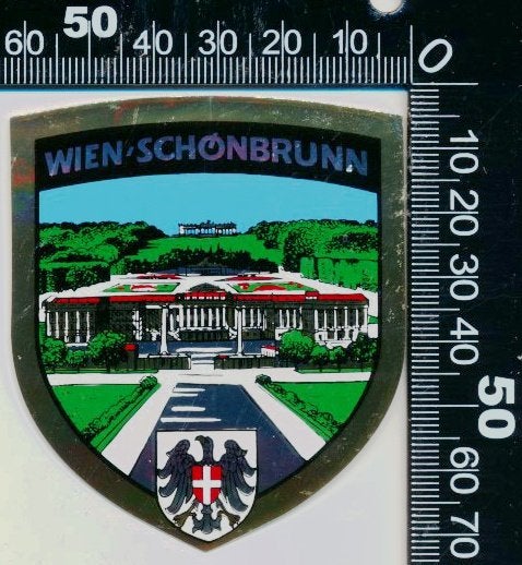 Sticker: Wien - Schonbrunn, Ophalen of Verzenden, Zo goed als nieuw, Bedrijf of Vereniging