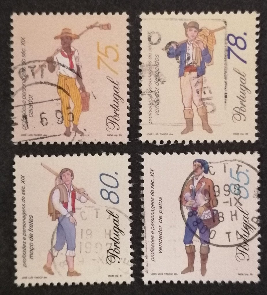 PORTUGAL - personages, Verzenden, Portugal, Gestempeld