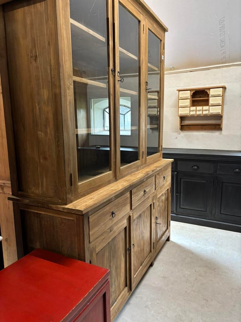 Grote teak buffetkast unieke blikvanger stijlvol, Ophalen, 100 tot 150 cm, 200 cm of meer, Teakhout