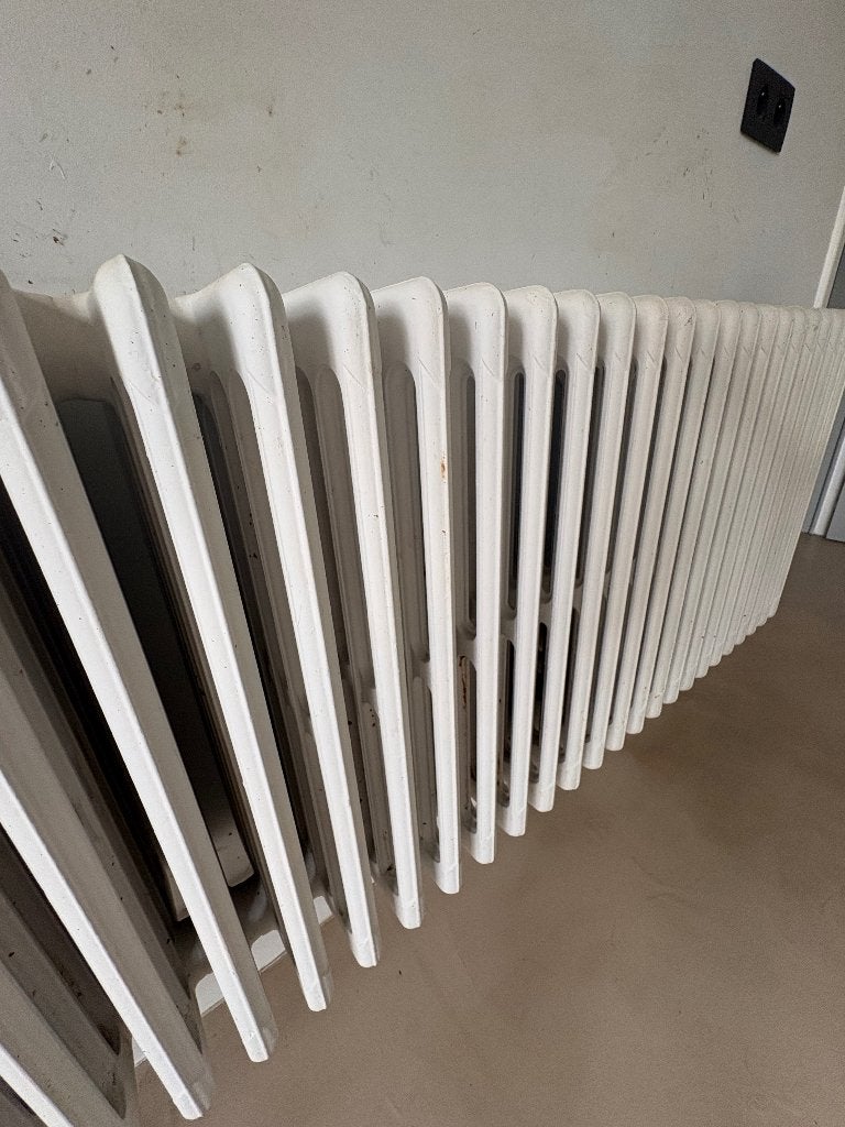 Grote gietijzeren radiator 187 cm, Doe-het-zelf en Verbouw, Ophalen, 30 tot 80 cm, Gebruikt, Radiator