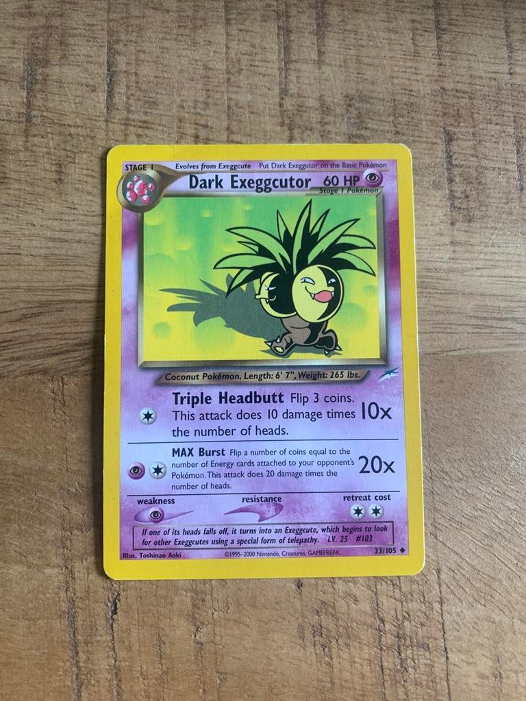 Dark exeggcutor 33, Ophalen of Verzenden, Zo goed als nieuw