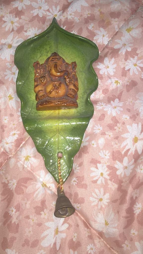 MUURHANGER WANDDECORATIE GANESHA GANESH MET BEL, Ophalen, Gebruikt