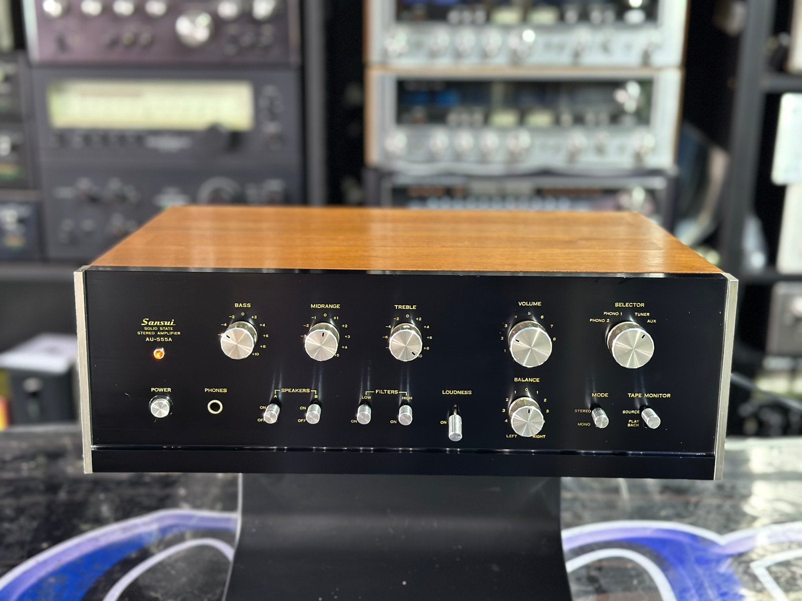 Sansui AU-555A Integrated Stereo Amplifier – Vintage Japanse, Overige merken, Sansui, Ophalen of Verzenden, Zo goed als nieuw