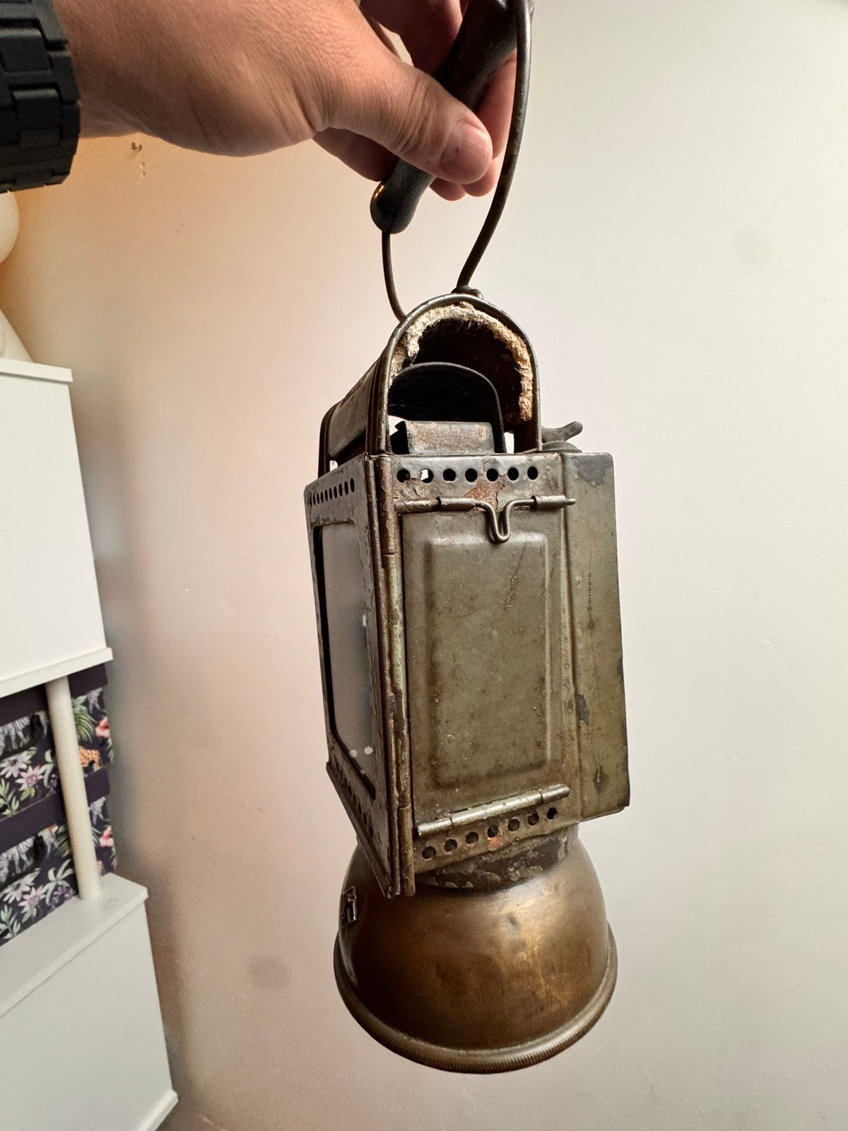 Deutsche Reichsbahn bunker/trein lamp gestempeld., Verzenden, Overige soorten, Duitsland, Overige typen