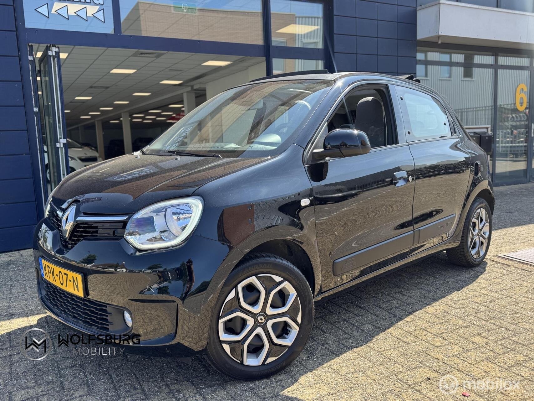 Renault Twingo 1.0 SCe Intens - OpenAir | Cabrio| Airco, Auto's, Gebruikt, Euro 6, 4 stoelen, Zwart