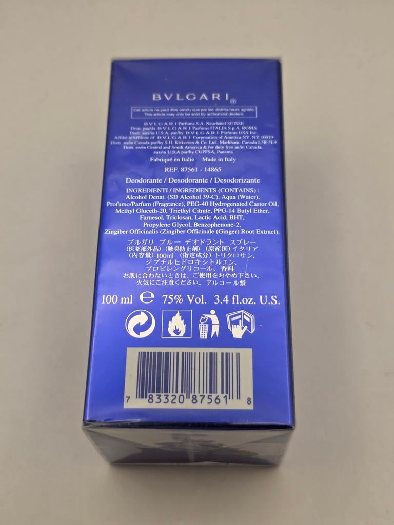 Bvlgari BLV Bain Deodorant Spray 100 ml, Ophalen of Verzenden, Nieuw