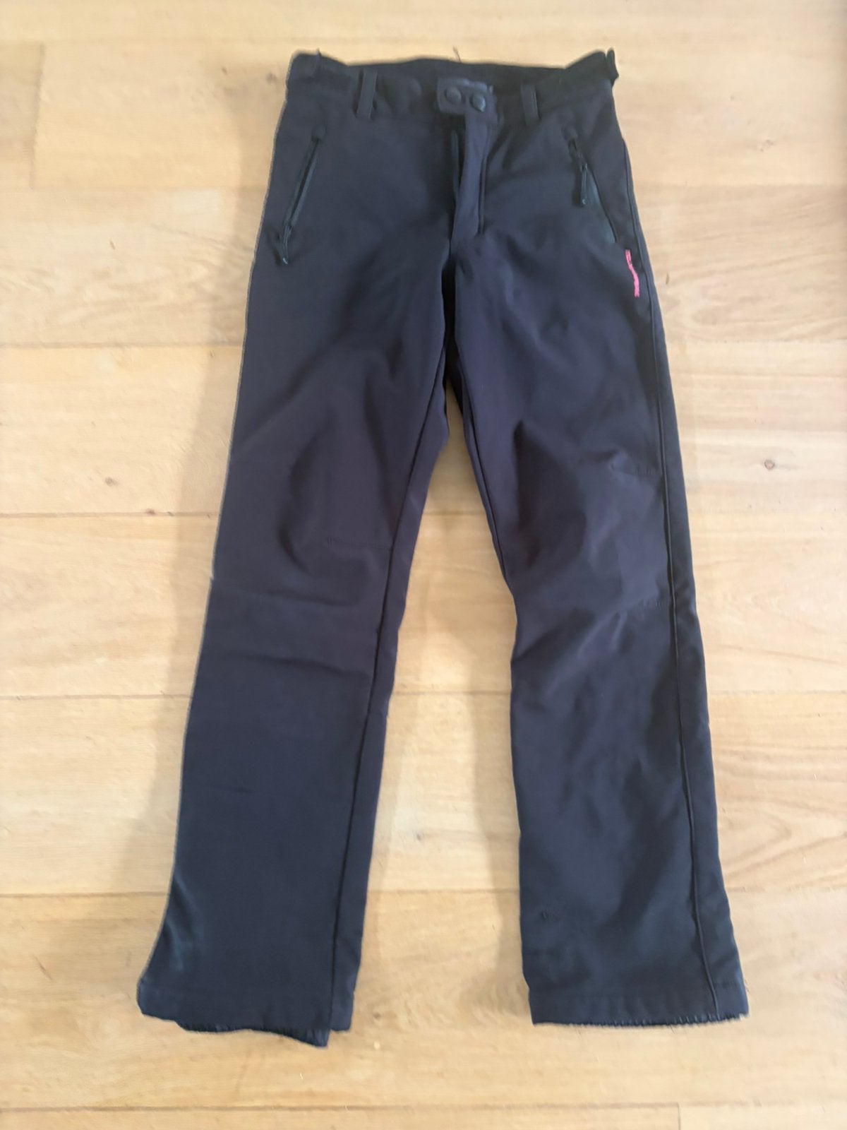 Unisex softshell Skibroek Mountain Peak maat 164, Ophalen of Verzenden, Gedragen, Maat 46 (S) of kleiner, Zwart