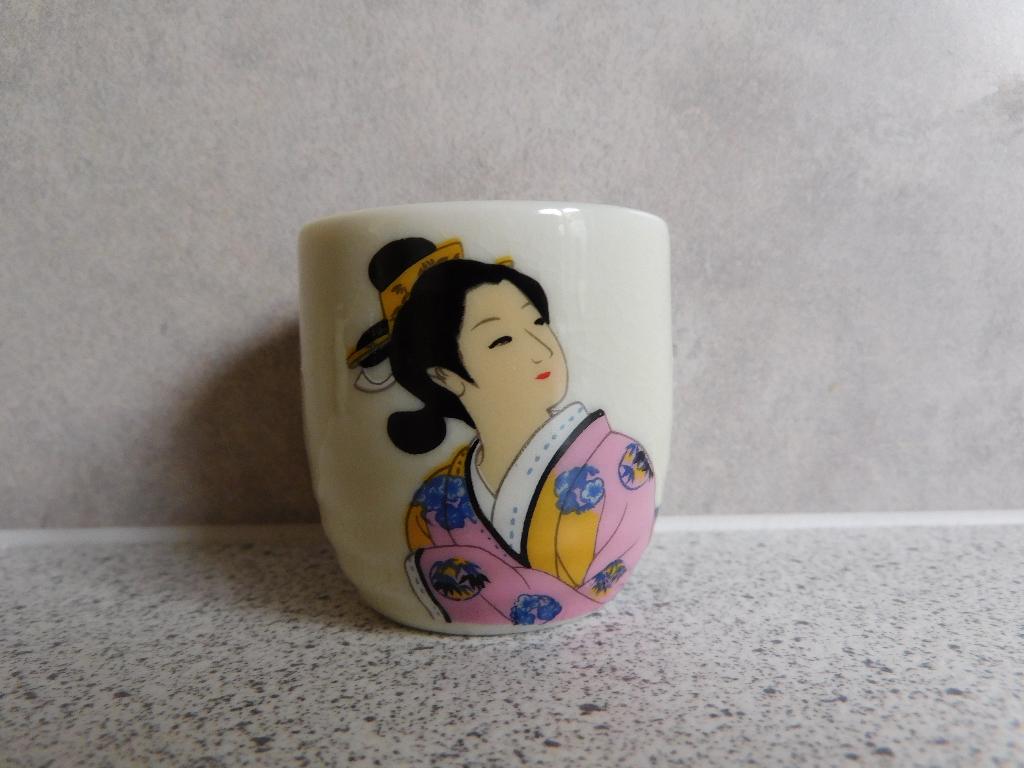 Sake kopje 60 ml. Japans Geisha Kimono Roze Paars, Ophalen of Verzenden