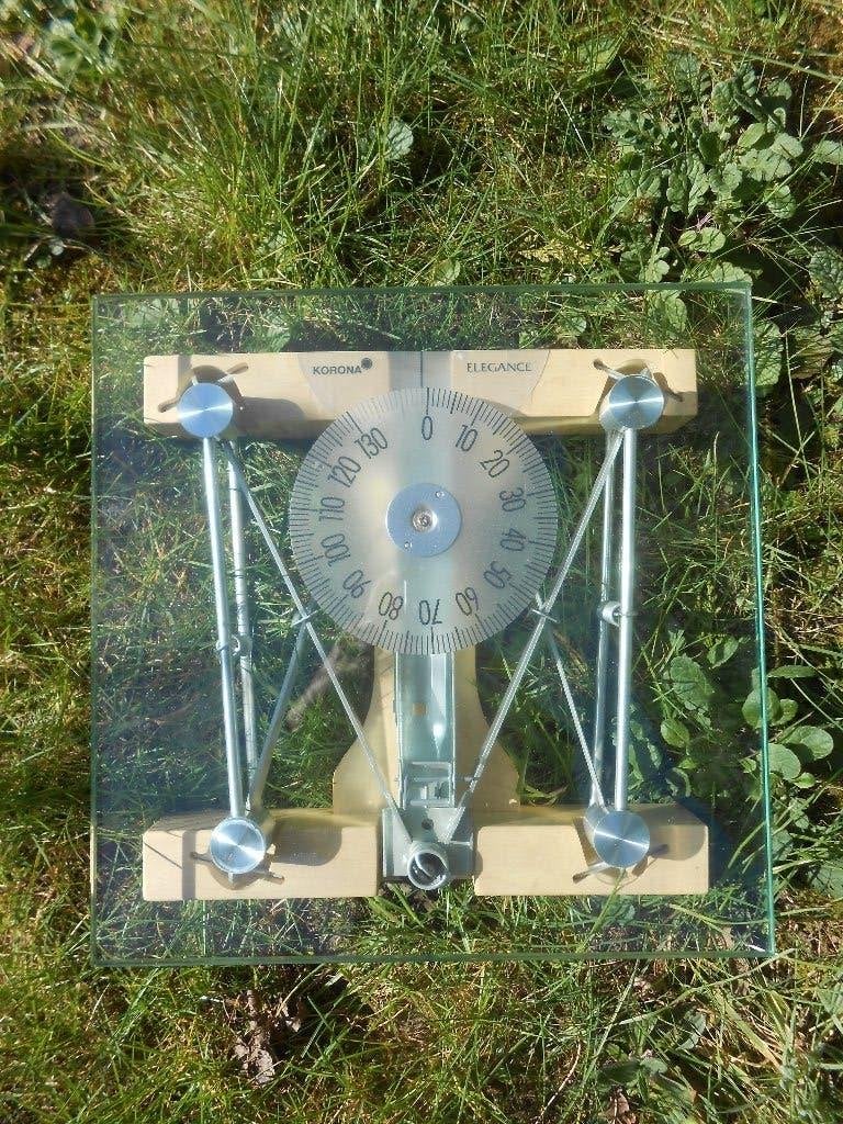Personen weegschaal Korona Elegance glas, 100 kg of meer, Ophalen of Verzenden, Zo goed als nieuw, Personenweegschaal