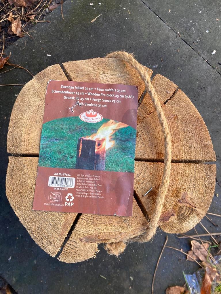 Zweedse fakkel, Tuin en Terras, Ophalen of Verzenden, Nieuw